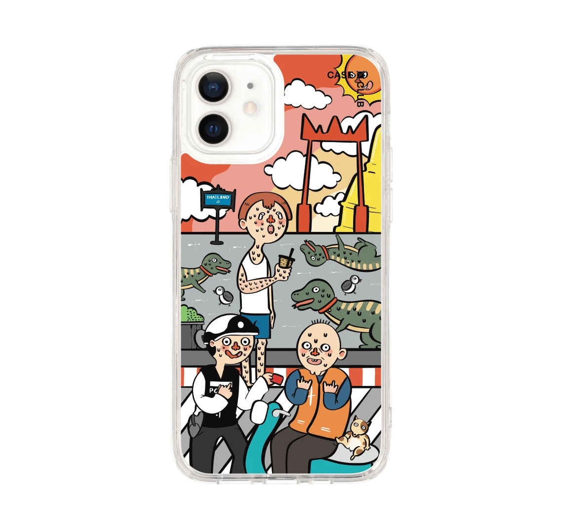 iphone 12/12 pro clear case thai parody